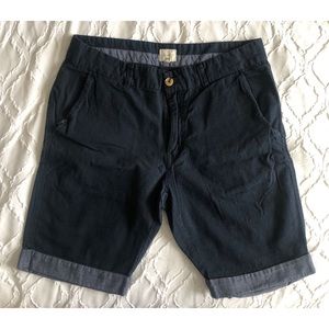 AMBIG - EUC, 10” Cotton Shorts in Navy